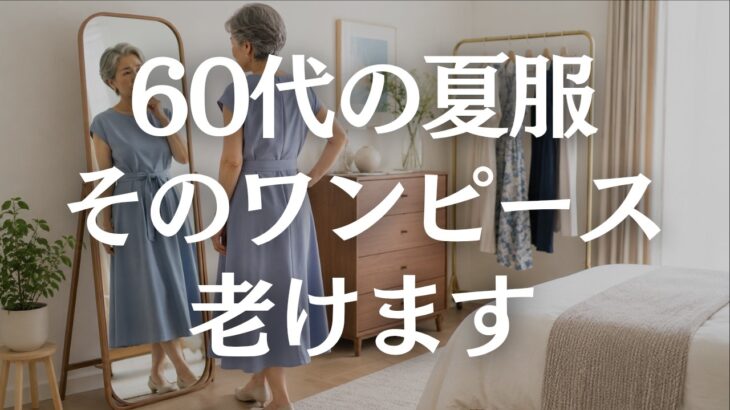 【60代ファッション】夏ワンピースが老けて見える原因｜部屋着に見せない上品な選び方5選
