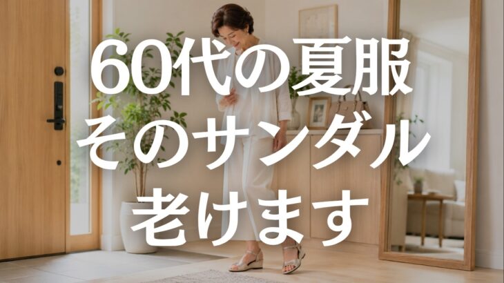 【60代サンダル】足元が老けて見える原因に｜痛くならず上品に見える選び方5選