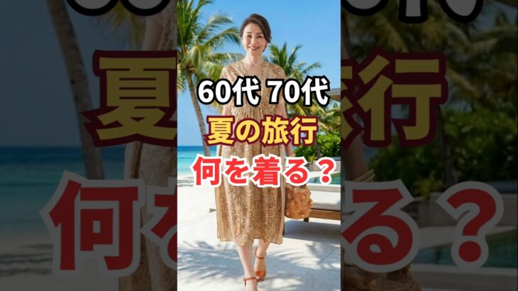 夏旅行で絶対に失敗しない60代70代の服装選び　#60代ファッション #旅行コーデ　#シニアファッション