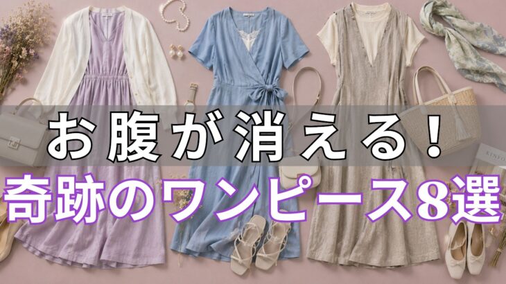 【今すぐ脱いで！】苦しい補正下着はもう限界。60代のぽっこりお腹が魔法のように消える「奇跡のワンピース」8選（※お出かけ前に絶対見て）