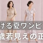 【夏ワンピース】60代の9割が知らない！老け見えする5つのワンピースと若返る5つの正解｜銀座の女性だけが知る秘密公開｜今すぐクローゼットを確認して