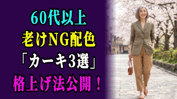 60代が絶対やってはいけないカーキのNG配色3選