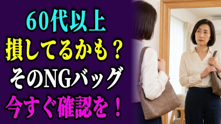 60代が絶対持ってはいけないNGバッグ3選