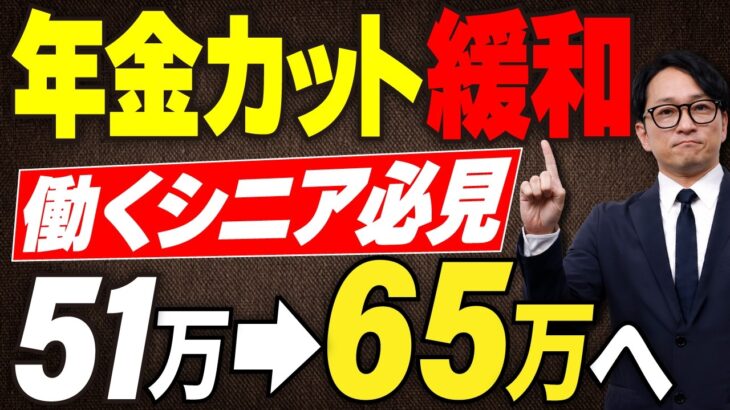 【年金カット緩和】働くシニア必見！在職老齢年金65万円の壁を社労士が解説