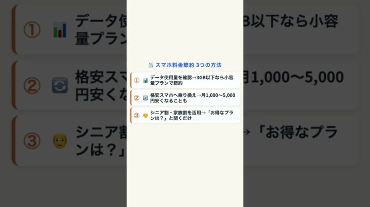 68 スマホの料金節約術