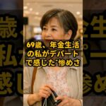 영상69歳、年金生活の私がデパートで感じた“惨めさ” #shorts #年金生活  #シニアライフ #年金