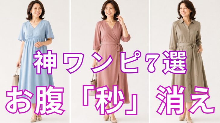 【絶対失敗しない】お腹まわりが嘘みたいにスッキリ見える！ガードル不要の上品ワンピース7選を今すぐ確認
