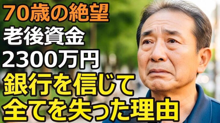 70歳男性、年金だけでは不安…銀行を信じて退職金2300万円が消えた理由【シニア老後】