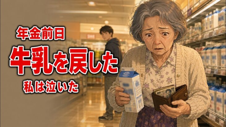 年金前日、牛乳を戻した72歳の私｜朝2時間の仕事で言われた一言に涙が止まらなかった#shortsfeed#年金生活#年金前日#牛乳を戻した日#老後の不安#物価高#シニア女性#シニアの仕事#短時間パート