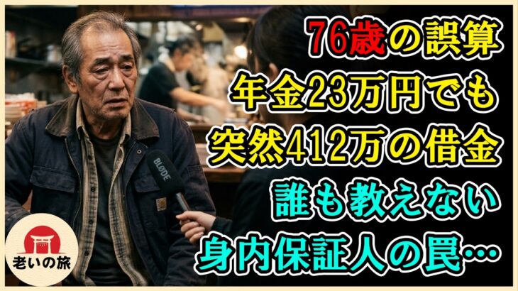 【シニアライフ】76歳の絶句…年金月23万 贅沢してない なぜ深夜バイト生活？息子に喰い潰された老後の真実【60代以上の方へ】