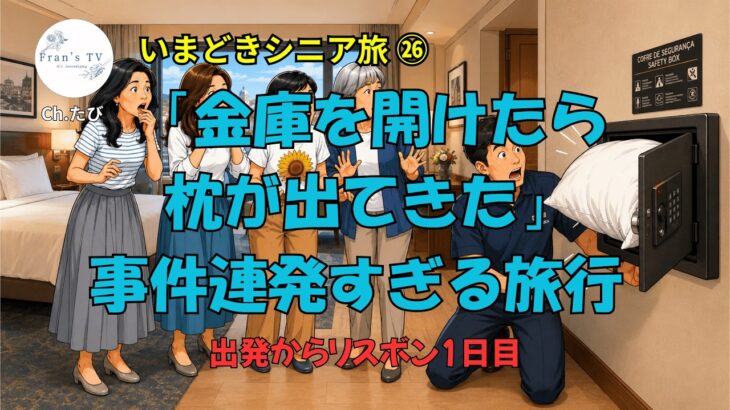 「シニア8人、ヨーロッパへ。波乱だらけの出発当日とリスボン初日【いまどきシニア旅㉖】