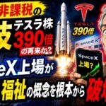 NISA非課税の裏技 テスラ株390倍の再来か？SpaceX上場が社会学 福祉の概念を根本から破壊する理由