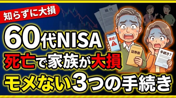 【相続でモメる】NISA口座は名義人の死亡で課税対象に｜60代から準備する3つの手続き