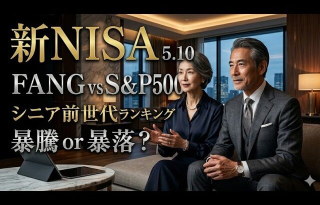 新NISA【iFreeNEXT FANG+Fang+・S&P500】シニア前世代ランキング！変化はある？暴騰or暴落？5.10