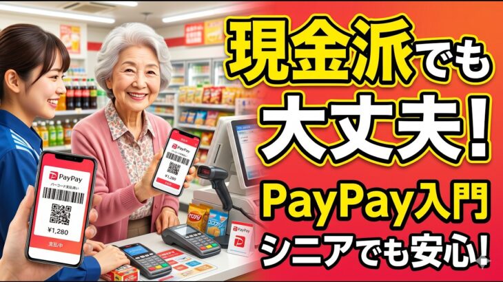 【PayPay入門】現金派のシニアでも大丈夫！スマホでお金を払うメリットと始め方