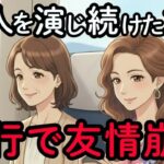 【シニアの人間関係】もう「いい人」はやめます。旅行で絶縁した親友のSNSに書かれた信じられない本音。仲良しだった友人と離れた理由とは？年齢を重ねて変化する友人関係 ｜ 老後の旅行 ｜ 老後