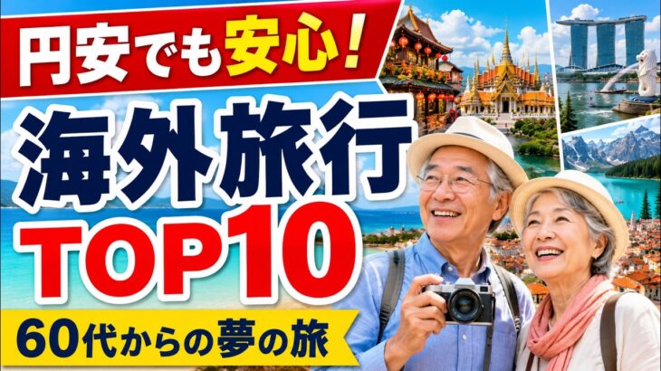円安の今だからこそ、シニアにオススメしたい海外旅行TOP10