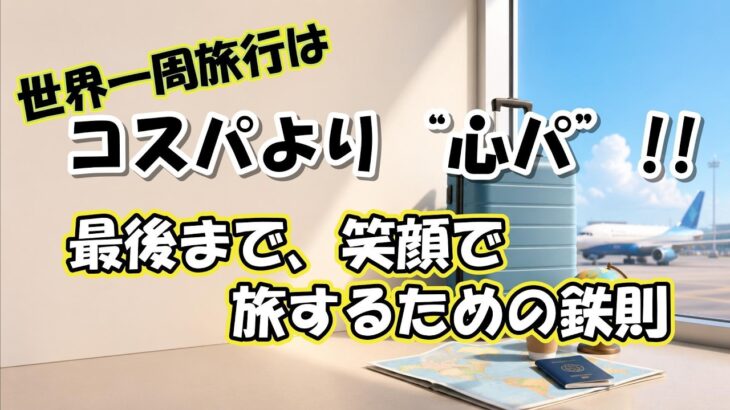 世界一周旅行はコスパより「心パ」!!　最後まで笑顔で旅するための鉄則【シニア夫婦旅log #52】 / シニア夫婦 / 年金生活 / 海外旅行 / 50代 / 60代 / 夫婦旅 / 世界一周
