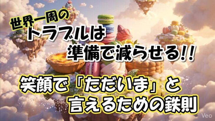 世界一周のトラブルは、準備で減らせる!! 【シニア夫婦旅log #53】 / シニア夫婦 / 年金生活 / 海外旅行 / リタイア / 50代 / 60代 / シニア旅 / 夫婦旅 / 世界一周