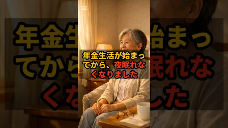年金生活が始まってから、夜眠れなくなりました #shorts #年金生活 #老後の不安 #シニアライフ