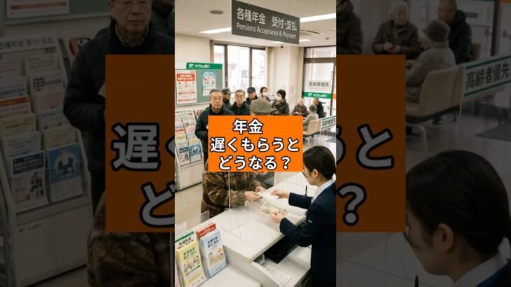 【警告】年金を遅くもらうと得？損？知らないと一生後悔する真実💰 #shorts #年金 #雑学