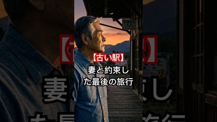 【古い駅】妻と約束した最後の旅行 #shorts
