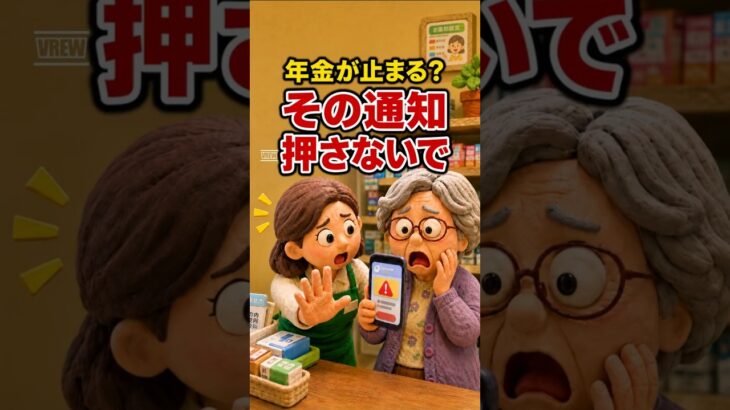 年金暮らその通知、押さないで#shortsfeed #shorts #年金生活#年金暮らし#年金詐欺#特殊詐欺#詐欺に注意#不審な通知#知らないリンク#スマホ詐欺#高齢者を守る#シニアの暮らし