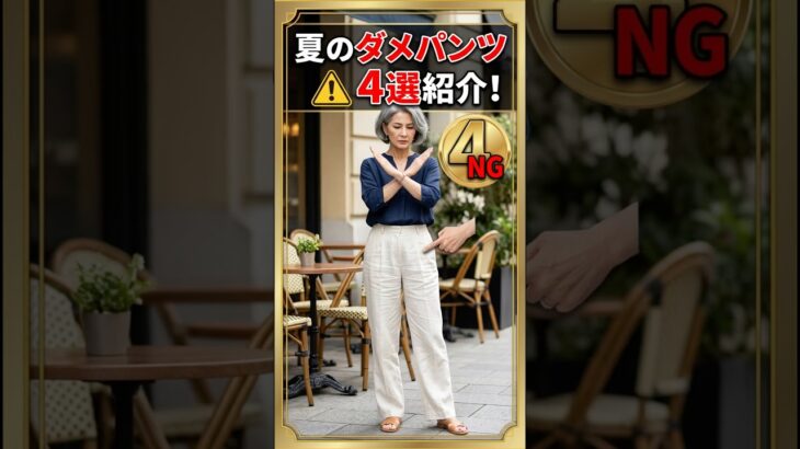 夏のパンツ選び間違えたらやばいです