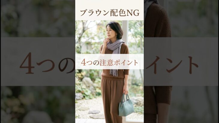 ブラウンの合わせ方ファッション