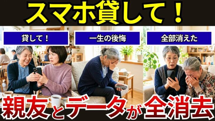 🏯 【絶対やるな】「使えないなんて可哀想」スマホを勝手にいじり思い出を全消去！余計な親切で永遠に縁を切られた末路！シニア口コミ紹介🏯