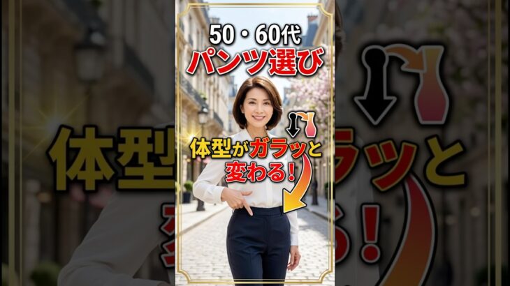 パンツ選びでスタイルが一気に変わる