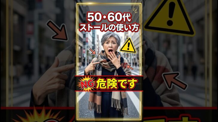 ストールの使い方を間違えるおばさん扱いされます