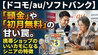 携帯ショップによく行くシニアは絶対見て！「頭金」や「初月無料」の甘い罠。携帯ショップのいいカモになるシニアの特徴