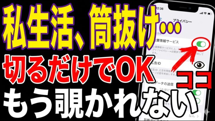 あなたの私生活、筒抜けです。スマホの「裏設定」を今すぐ消さないと大変なことになります。#スマホ初心者 #個人情報保護 #シニアのスマホ