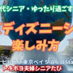 東京ディズニーシーをゆったりのんびり楽しめるシニア向けの行程を紹介します。トチポヨシニアたびです！