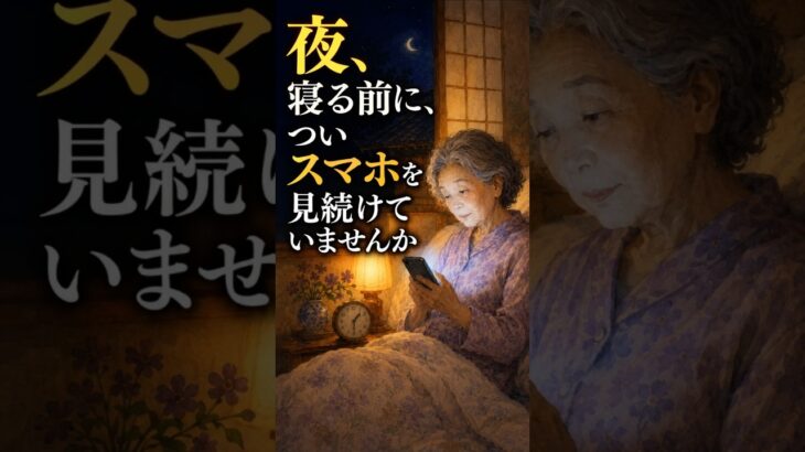 夜、寝る前に、ついスマホを見続けていませんか