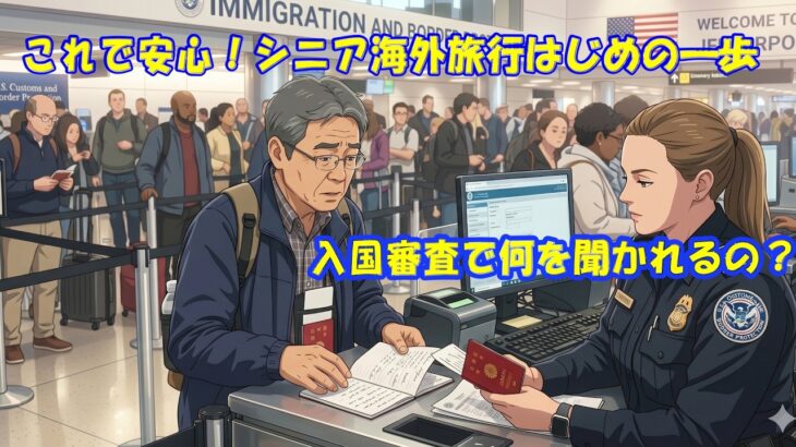 これで安心！シニア海外旅行始めの１歩　入国審査で何聞かれるの？