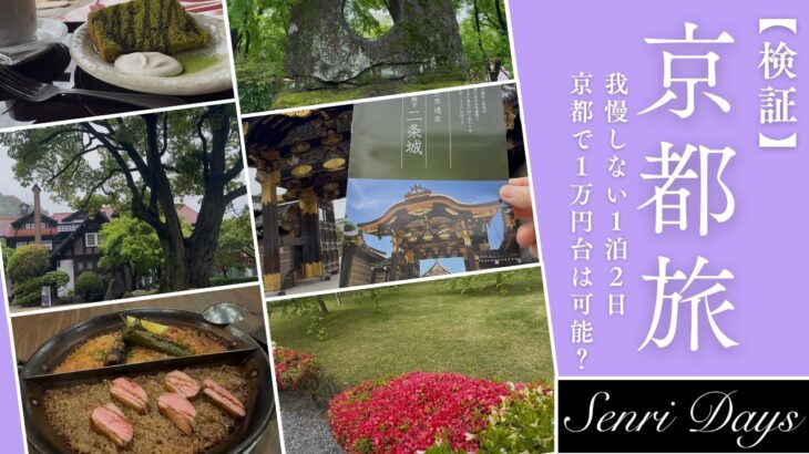 シニア京都旅【我慢しないで１万円代❗️】初めてのゲストハウス１泊２日＠世界遺産二条城＠モネ睡蓮＠スペイン食堂