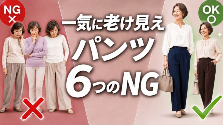 【絶対失敗しない】そのパンツで10歳老け見え! 今すぐクローゼットから捨てるべきNGボトムスと劇的に若返る6つの法則