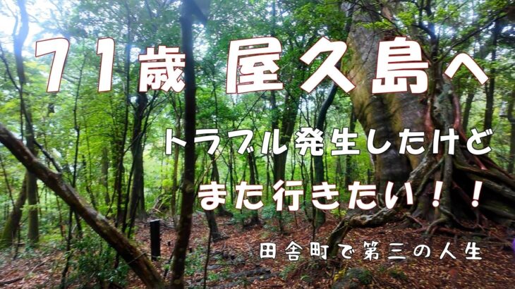 #102【71才・憧れの屋久島へ】シニアでも歩ける？！/実際に行ってわかったこと/準備は必要