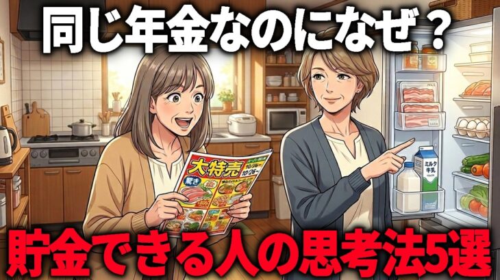 【シニアでも出来た】同じ年金10万円でも節約できる人の日常での思考法5選