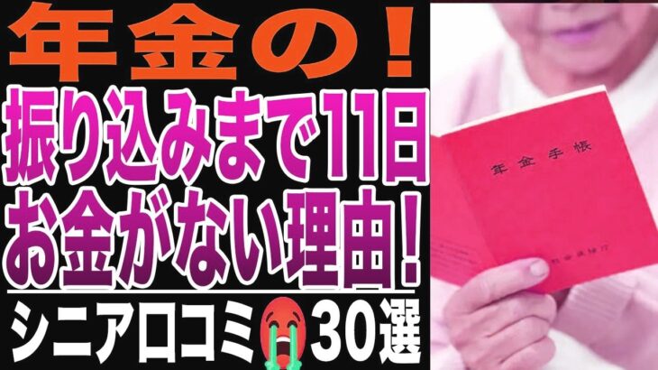 【シニアの絶望】年金受給日まであと11日、お金がない！金金金！どうやって生き延びる？シニアの口コミ30選紹介します