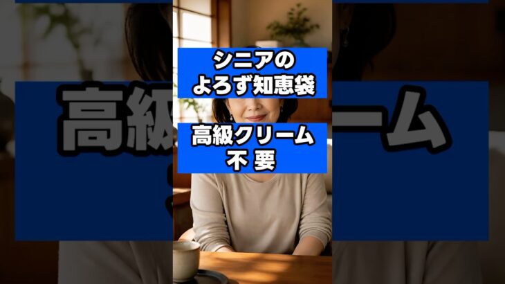 【高級クリーム不要】ニベアの底力を200%引き出す！シニアのシミ・シワを撃退する「ガッテン塗り」の正しい知恵袋 #シニア #シニアライフ #シニア世代 #60代 #70代  #シニアの美容 #健康