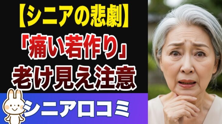 【絶望】「痛い若作り」老けて見えた失敗談25選【シニアの口コミ】