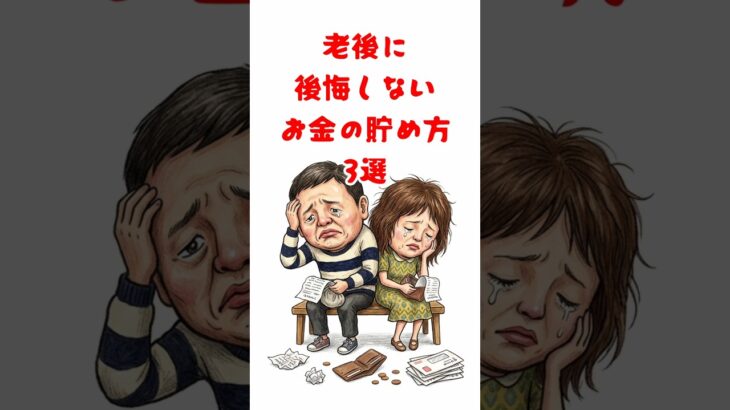【😊シニアライフ】老後に後悔しないお金の貯め方 3選 #シニア #老後 #shorts