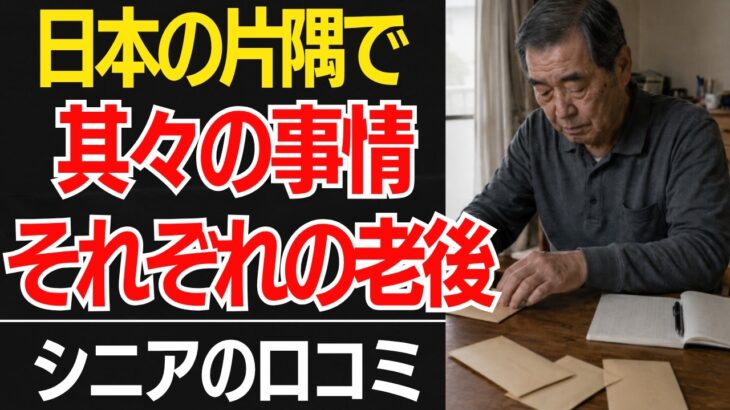 【年金じゃ暮らせない】「こんなはずじゃなかった…」生活保護以下の極貧に苦しむ30人の残酷なリアル口コミ30選紹介します【シニアの口コミ】