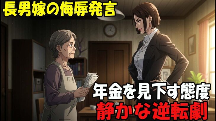 【アニメ】シニアでスキマバイトの私を見下す長男嫁「年金足りないの? 頼られるのが嫌だし絶縁で!」私「じゃ月30万の援助止めるね」その後、長男から鬼電がw