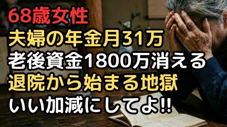 夫婦で年金月31万、老後資金1800万でも油断禁物。夫の入院3か月で気づいた、医療費より恐ろしい「退院後のバリアフリー改修と介護費用」という現実