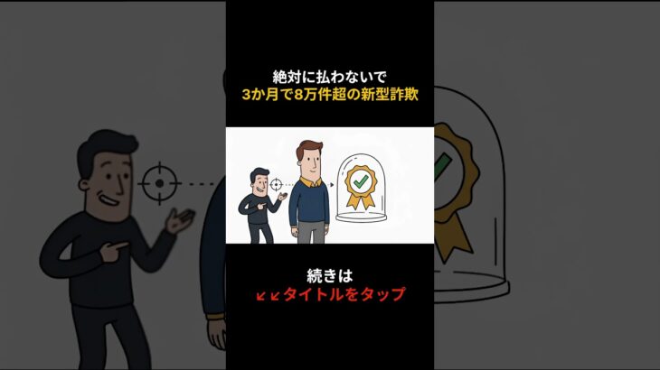 絶対に払わないで！3か月で8万件超の新型詐欺 #shorts #シニア #paypay #スマホ #老後
