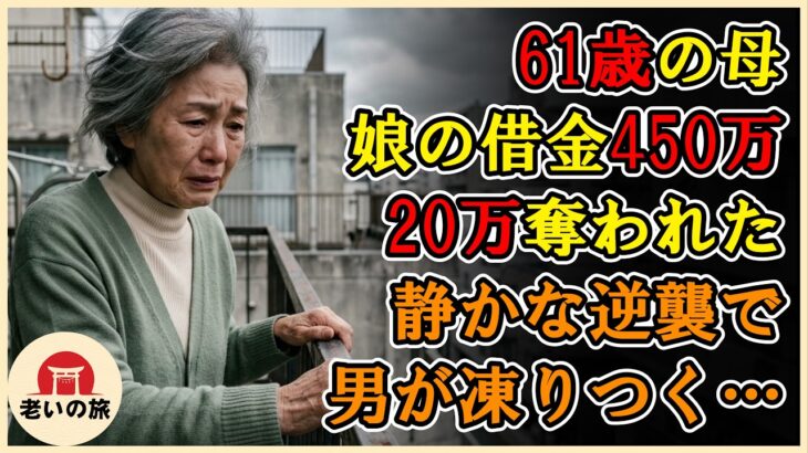 【シニアライフ】娘の借金450万円を被った61歳母。20万円を奪い「ガキは施設に捨てた」と笑うクズ娘夫→静かなる逆襲で男の顔面が凍りつく…暴かれた残酷な真相とは…【60代以上の方へ】